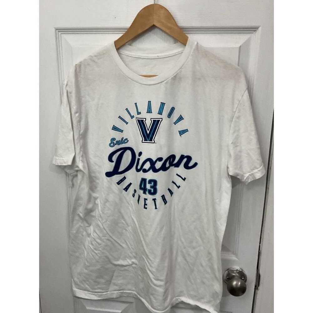 Villanova Eric Dixon #43 Basketball Graphic T-Shirt - White